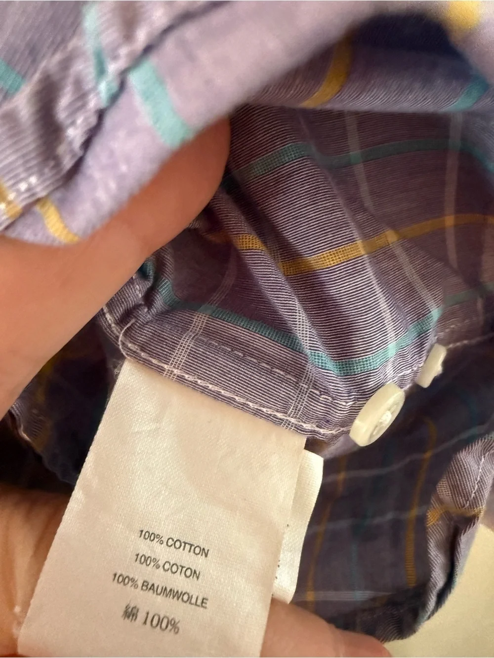 J. Crew Men’s Purple Plaid Button-Down Shirt